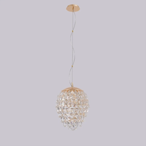 Светильник подвесной Crystal Lux CHARME SP6 GOLD/TRANSPARENT