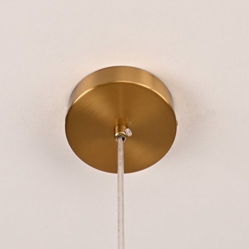Люстра RH Utilitaire Disk Triple Pendant Brass 123646-22