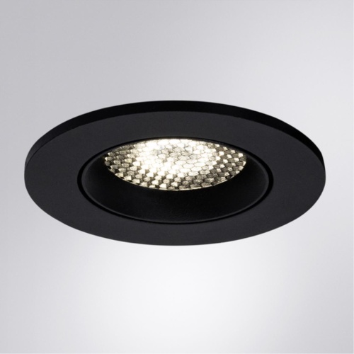 Точечный встраиваемый светильник Arte lamp A2865PL-1BK Светильник потолочный встраиваемый FUJI для MR16 Ø88x35мм черный IP20 монтаж Ø75мм