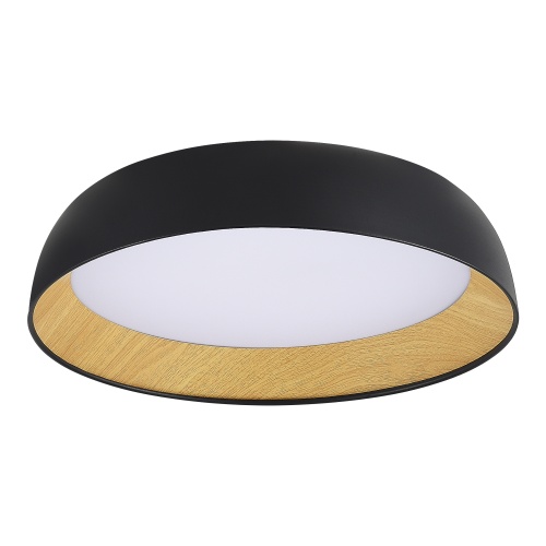 SLE1812-402-01 Светильник потолочный Черный, Древесный/белая LED 1*36W 4000K МЬЮЗЕ