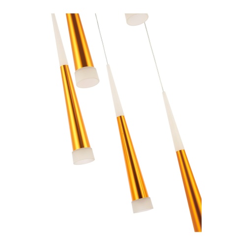 SLE200103-05 Светильник подвесной Золотистый/Золотистый, Белый LED 5*7W 3000K ОРПЕЛО