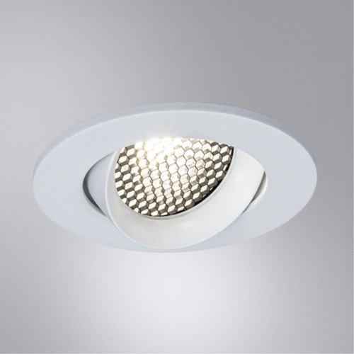 Точечный встраиваемый светильник Arte lamp A2865PL-1WH Светильник потолочный встраиваемый FUJI для MR16 Ø88x35мм белый IP20 монтаж Ø75мм