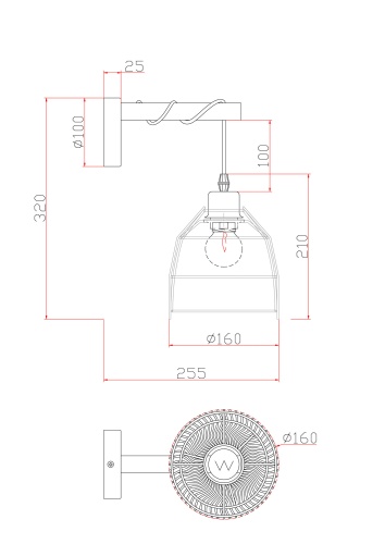 Настенный светильник (бра) Freya FR5334WL-01B