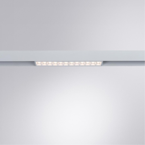 Магнитный трековый светильник Arte lamp A4674PL-1WH СВЕТИЛЬНИК ПОТОЛОЧНЫЙ LINEA 48В 12Вт 1100Лм 3000К 90+ 24°