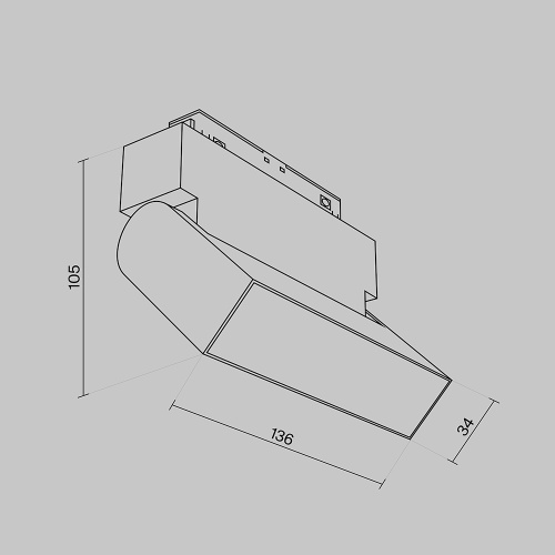 Трековый светильник Technical TR013-2-10W3K-B