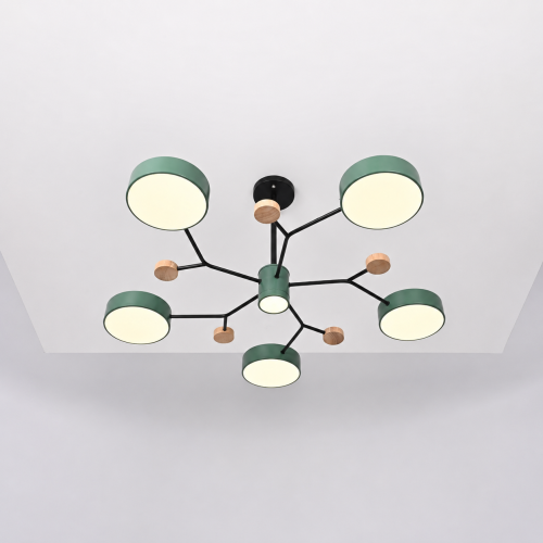 Люстра на штанге MEADE 6 lamps Green 207859-26