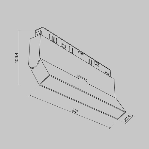 Трековый светильник Technical TR036-4-12WTW-DD2-W