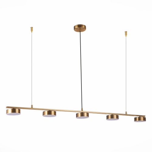 SL6000.303.05 Светильник подвесной ST-Luce Латунь/Латунь LED 5*7W 3000K ПАНЧЕС