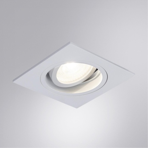 Точечный встраиваемый светильник Arte lamp A2178PL-1WH Светильник потолочный встраиваемый TARF для MR16 92x25мм белый IP20 монтаж  Ø83мм