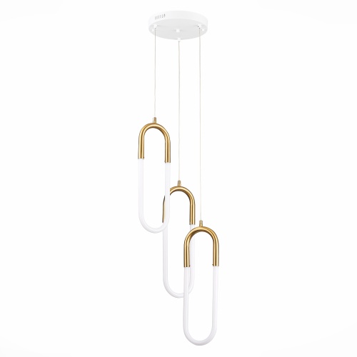 SL1579.303.03 Светильник подвесной ST-Luce Латунь/Латунь, Белый LED 3*14W 3000K МОФИСТО