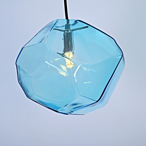 Подвесной светильник Color Ice Cube Pendant JEVIO 1 Голубой 140781-26