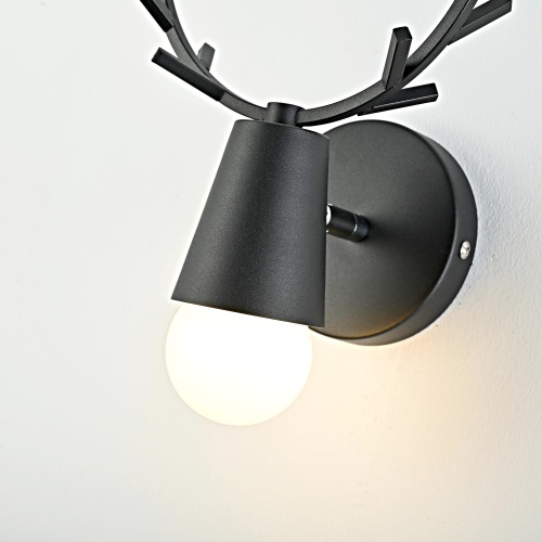 Бра с рожками DEER A Black 181038-26
