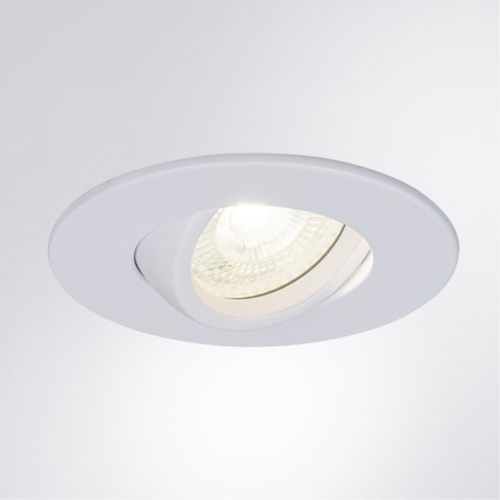 Точечный встраиваемый светильник Arte lamp A2867PL-1WH Светильник потолочный встраиваемый GIRO для MR16 Ø95x38мм белый IP44 монтаж Ø75мм