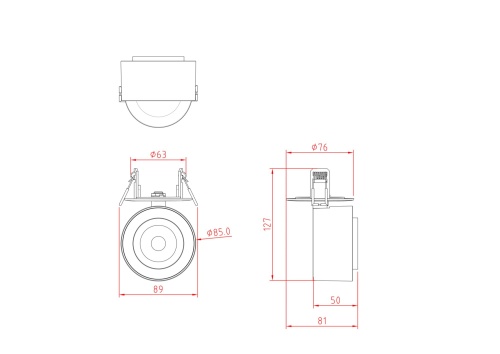 Потолочный светильник Technical C063CL-L12B3K