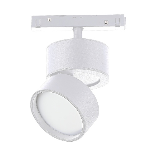 ST809.536.09 Магнитный трековый светильник Белый LED 1*9W 3000K 550Lm Ra>90 120° IP20 D85xH126 48V СКАЙЛАЙН 48V