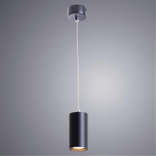 Подвесной светильник Arte lamp A1516SP-1BK Светильник подвесной CANOPUS для MR16 Ø56x10мм черный IP20