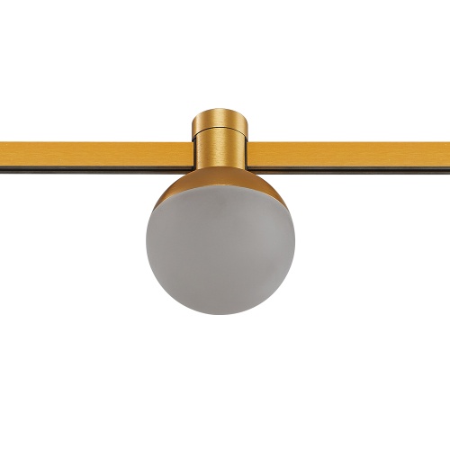 ST815.206.05 Магнитный трековый светильник FARM Золотистый LED 1*5W 3000K 213Lm 120 IP20 D75xH10 ФАРМ