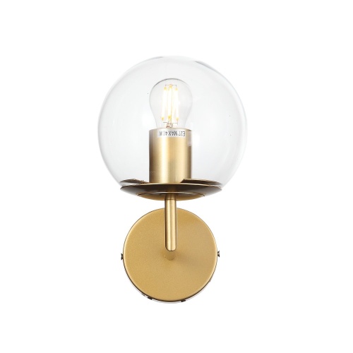 SL1150.201.01 Светильник настенный ST-Luce Матовое золото/Прозрачный E27 1*40W ЛИОРА