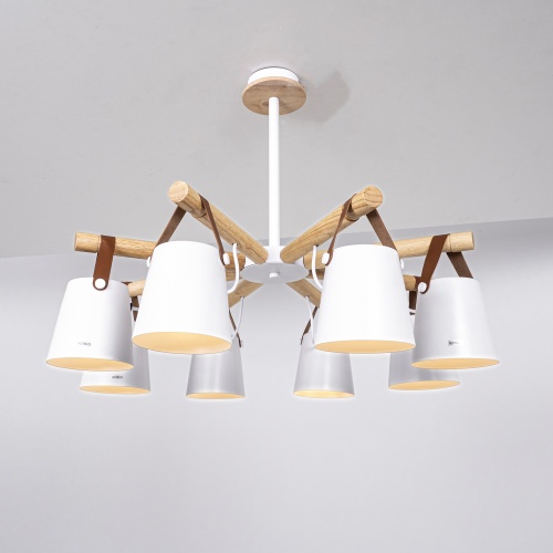 Люстра на штанге NATURA C8 white 178005-26