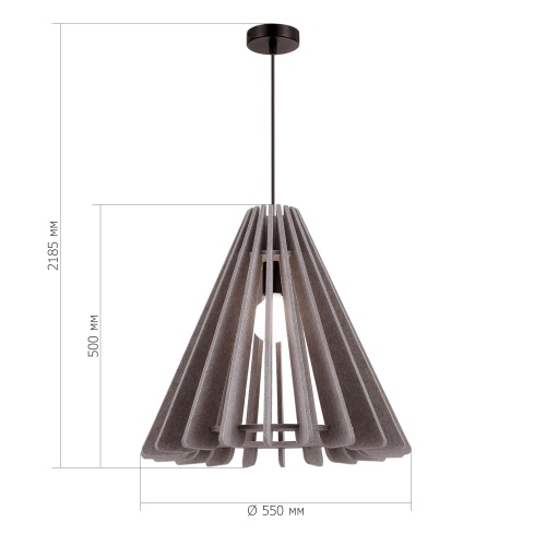 SL3002.403.01 Светильник подвесной ST-Luce Черный/Бежевый E27 1*60W СЕНТИТО