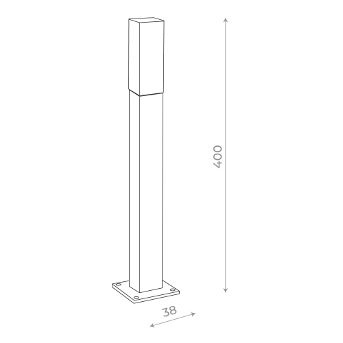 SL101.405.01 Светильник уличный наземный ST-Luce Черный/Белый LED 1*3W 4000K ВИВО
