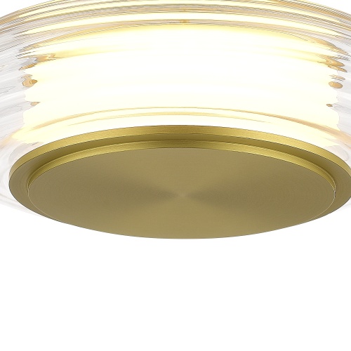 SL6239.203.01 Светильник подвесной ST-Luce золото/прозрачный LED 1*7W 3000K ФРИТЕЛЛА