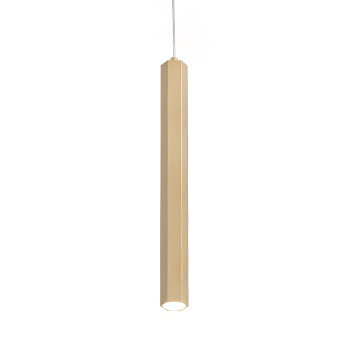 ST614.203.06 Светильник подвесной ST-Luce Золотистый/Золотистый LED 1*6W 4000K 330Lm 36° D32xH1900 Подвесные светильники