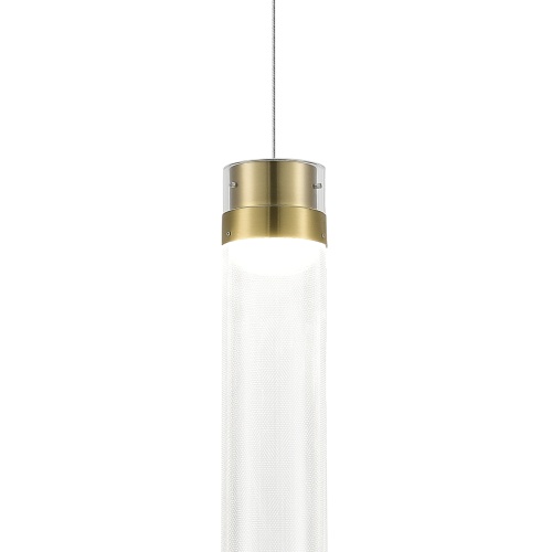 SL6236.303.01 Светильник подвесной ST-Luce Латунь/Прозрачный LED 1*12W 4000K ШАМПАНЬ