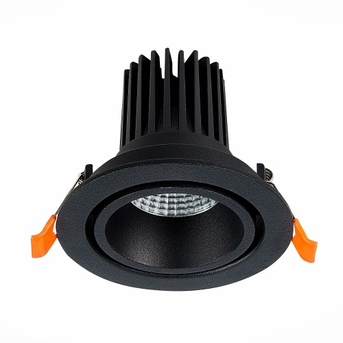 ST705.438.10 Св-к встр. Черный LED 1*10W 3000K 750Lm Ra>90 38° IP20 D102xH85 170-240V Встраиваемые светильники