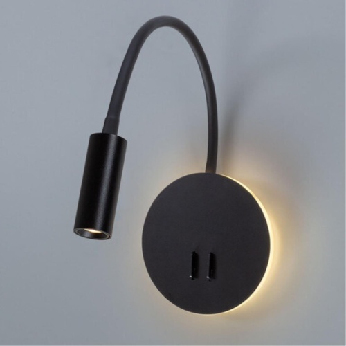 Бра Arte lamp A8231AP-1BK Светильник настенный ELECTRA 3x6Вт 550Lm 3000K Ø14 черный IP20
