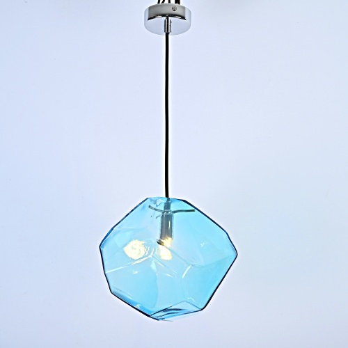 Подвесной светильник Color Ice Cube Pendant JEVIO 1 Голубой 140781-26