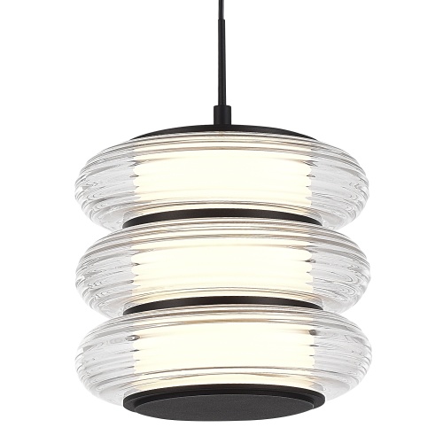 SL6239.403.03 Светильник подвесной ST-Luce черный/прозрачный LED 1*16W 3000K ФРИТЕЛЛА