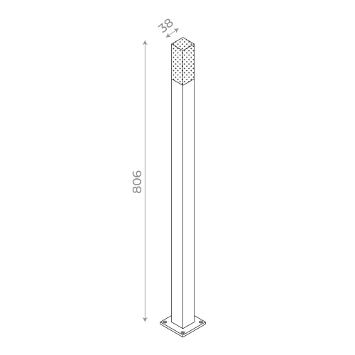 SL101.415.01 Светильник уличный наземный ST-Luce черный/Белый LED 1*3W 4000K ВИВО