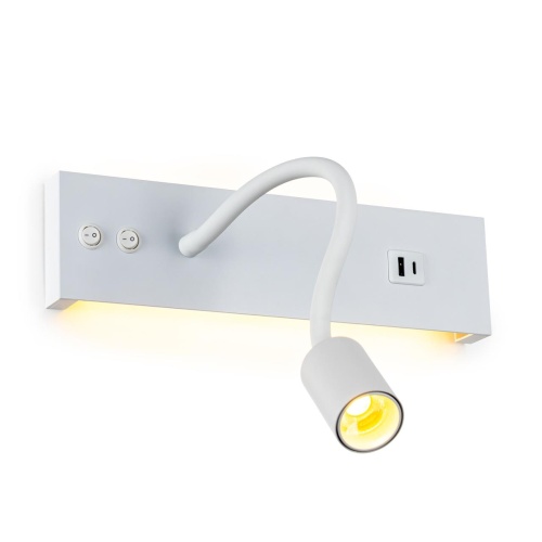 CL704470 Декарт Белый Св-к Настенный с USB