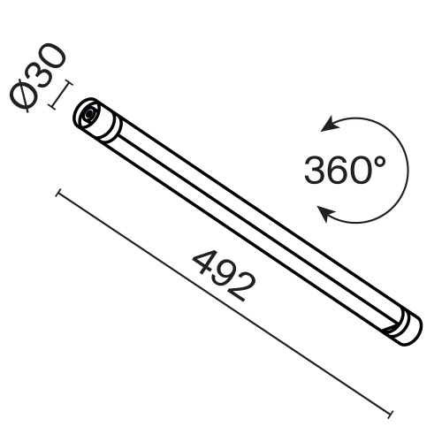 Светильник Technical C147CL-L500-12W3K-B