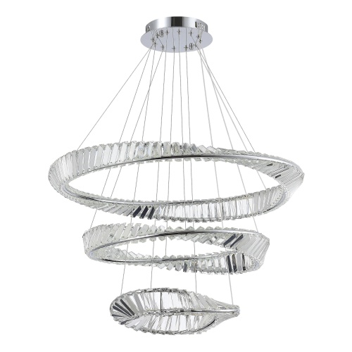 SL6204.101.03 Светильник подвесной ST-Luce Хром/Прозрачный LED 1*97W 4000K РИТОРТО