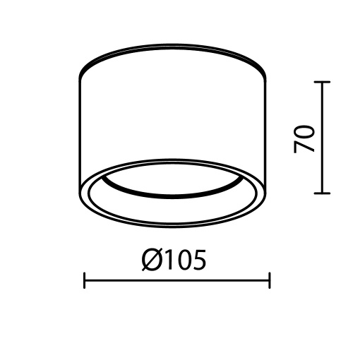 Потолочный светильник Technical C090CL-10W4K-W