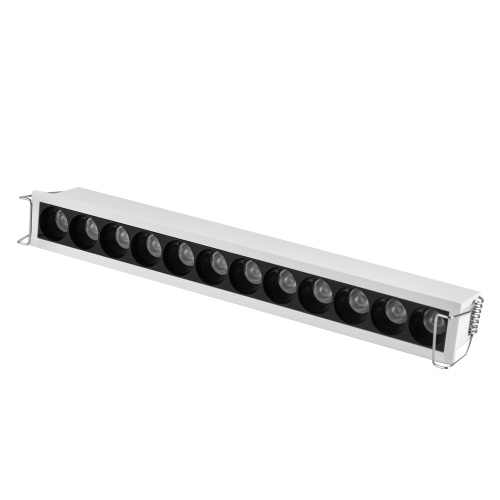 ST762.532.12 Св-к встр. белый LED 1*12W 3000K 1 200Lm Ra 90 24° IP20 L240xW30xH36 170-240V Встраиваемые светильники
