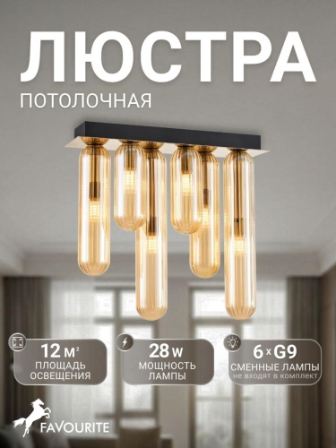 Потолочный светильник 4455-6P
