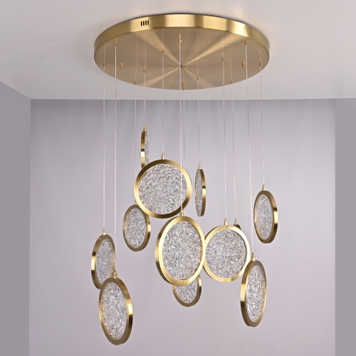 Дизайнерская подвесная люстра ЛУНА lighting collection D70 192915-26