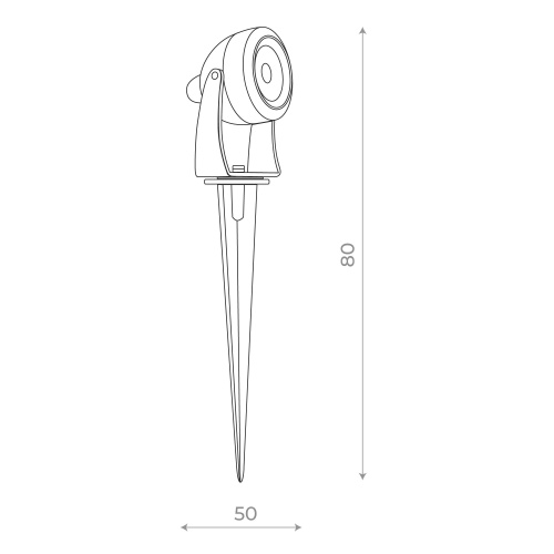 SL098.405.01 Светильник уличный наземный ST-Luce Черный/Прозрачный LED 1*5W 4000K РЕДАНА