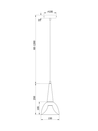 Подвесной светильник Freya FR8009PL-01GB