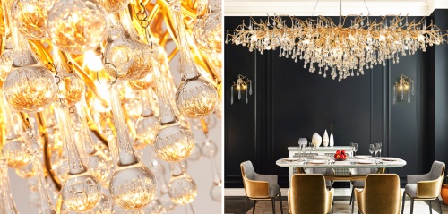 Подвесная люстра Droplet Chandelier oval L160 148055-22