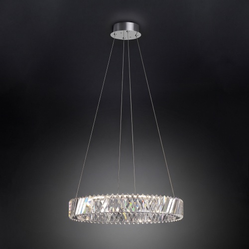 Подвесной светильник Eurosvet 101004 LED никель никель хрусталь Strotskis