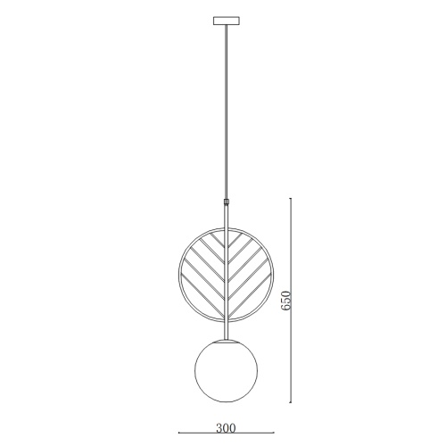 Подвесной светильник LEAF B Голубой 178146-26