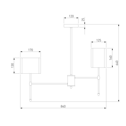 Потолочный светильник черный Smart Eurosvet 60162/8