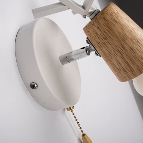 Бра с рожками DEER A SWITCH White/Light wood 204237-26