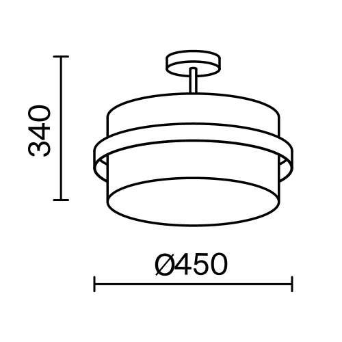 Потолочный светильник Freya FR5367CL-03BS