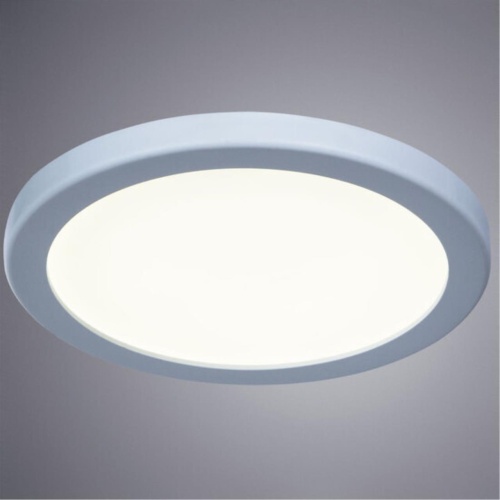 Даунлайт Arte lamp A7979PL-1WH  Светильник потолочный встраиваемый светодиодный MESURA Ø175x20мм IP20 монтаж Ø50-160мм 14Вт 1000Лм 3000К 70+ 110°