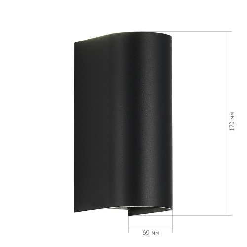SL9516.401.01 Светильник уличный настенный ST-Luce черный/черный LED 1*10W 3000K/4000K/6500K БУСТО